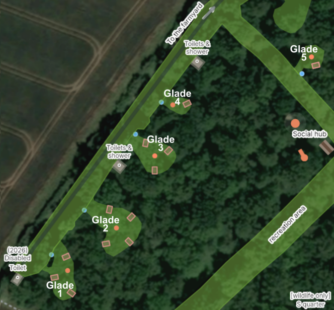 Campsite layout